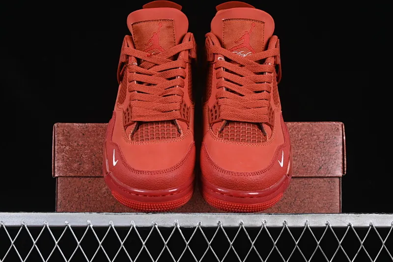 All categories Air Jordan Jordan series basketball shoes Air Jordan 4 cost-effective version Nigel Sylvester x Air Jordan 4 OG "Brick By Brick" AJ4 Joe 4 orange brown HF4340-800